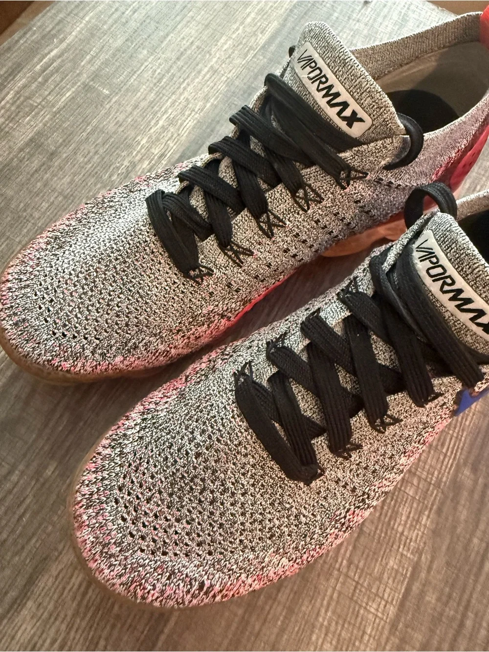 Nike Air VaporMax Flyknit 2 Ultramarine Hot Punch Pink Gray Women’s 8.5